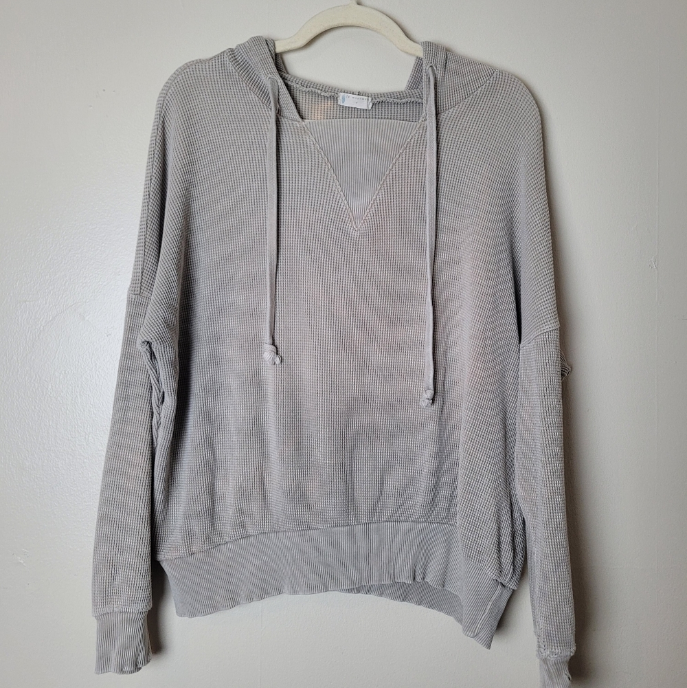 Free‎ People Movement Waffle Knit Pullover Hoodie